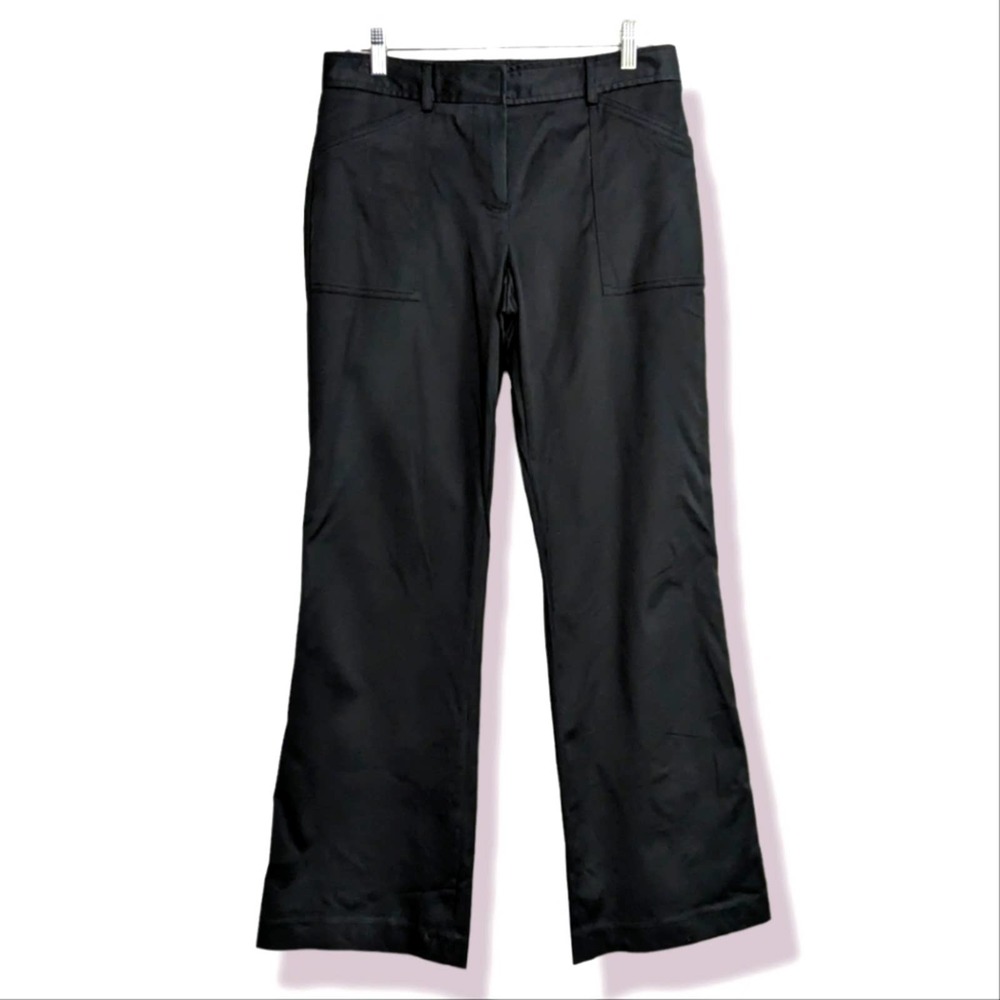 J Crew Women's Black Wide Leg Trouser Size 8